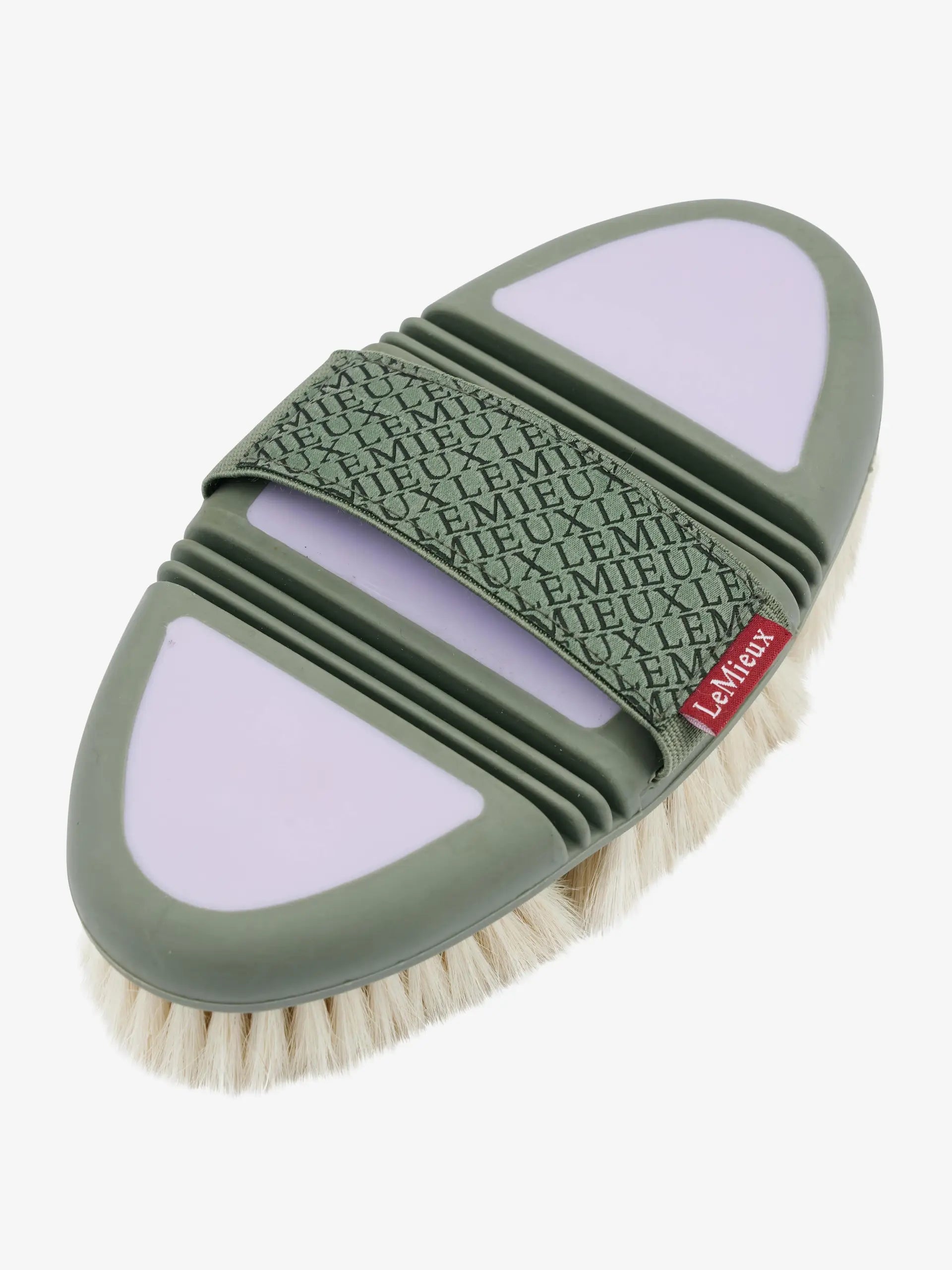 LeMieux Flexi Goat Hair Body Brush - Horse Grooming Brush for Sensitive Skin & Show Ring Finish