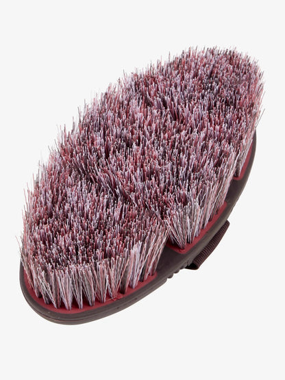 LEMIEUX Flexi Flicky Horse Brush (Cranberry). Equiflair grooming brush with flicky bristles for equestrian use.