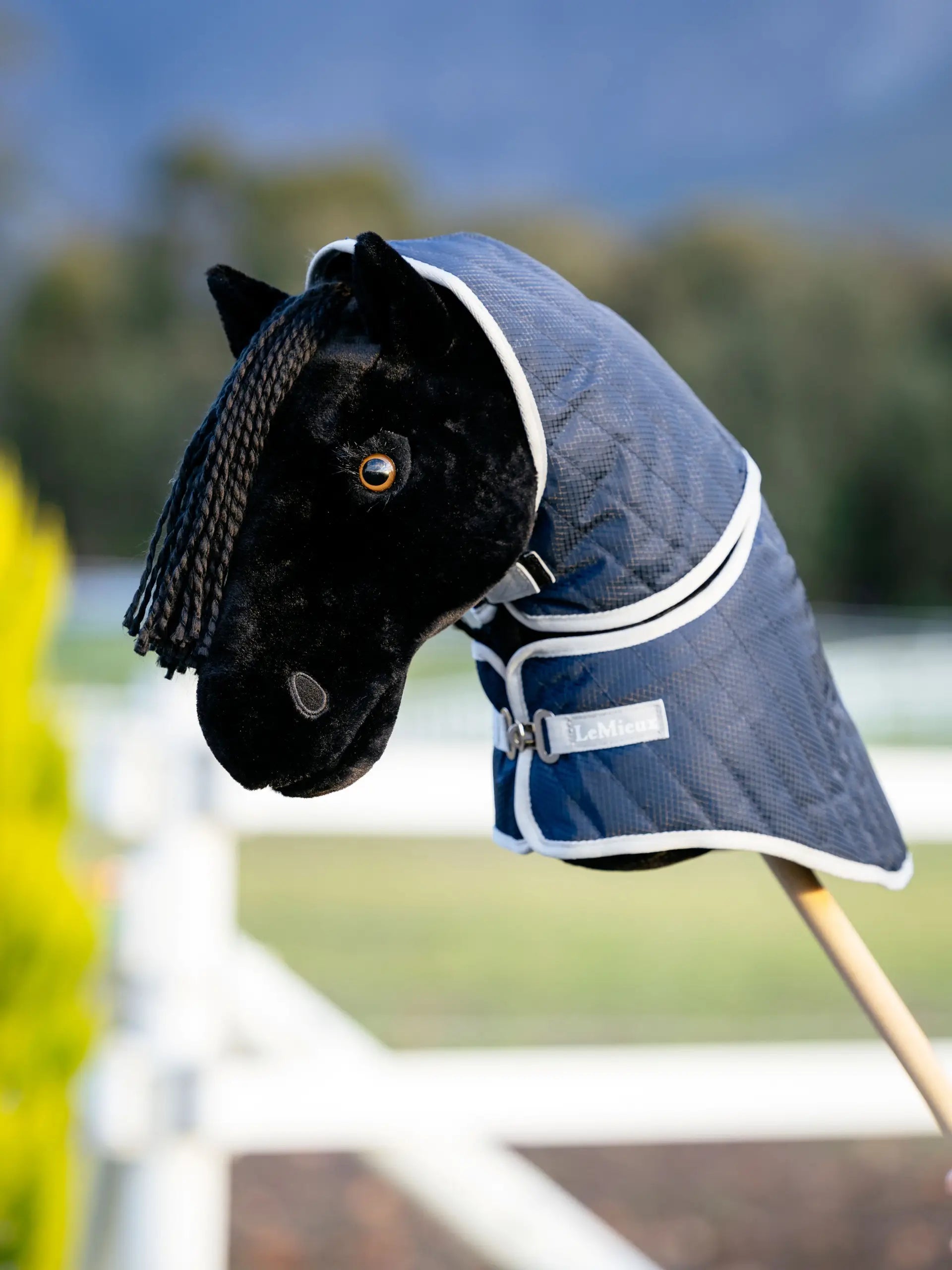 LEMIEUX Hobby Horse Stable Rug Navy - Equestrian Toy