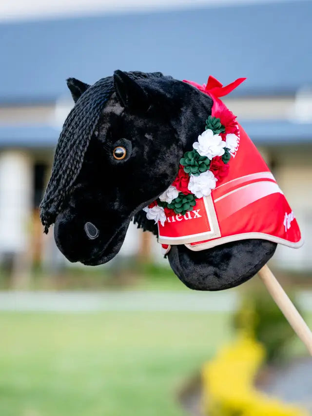 LeMieux Hobby Horse Flower Sash Red