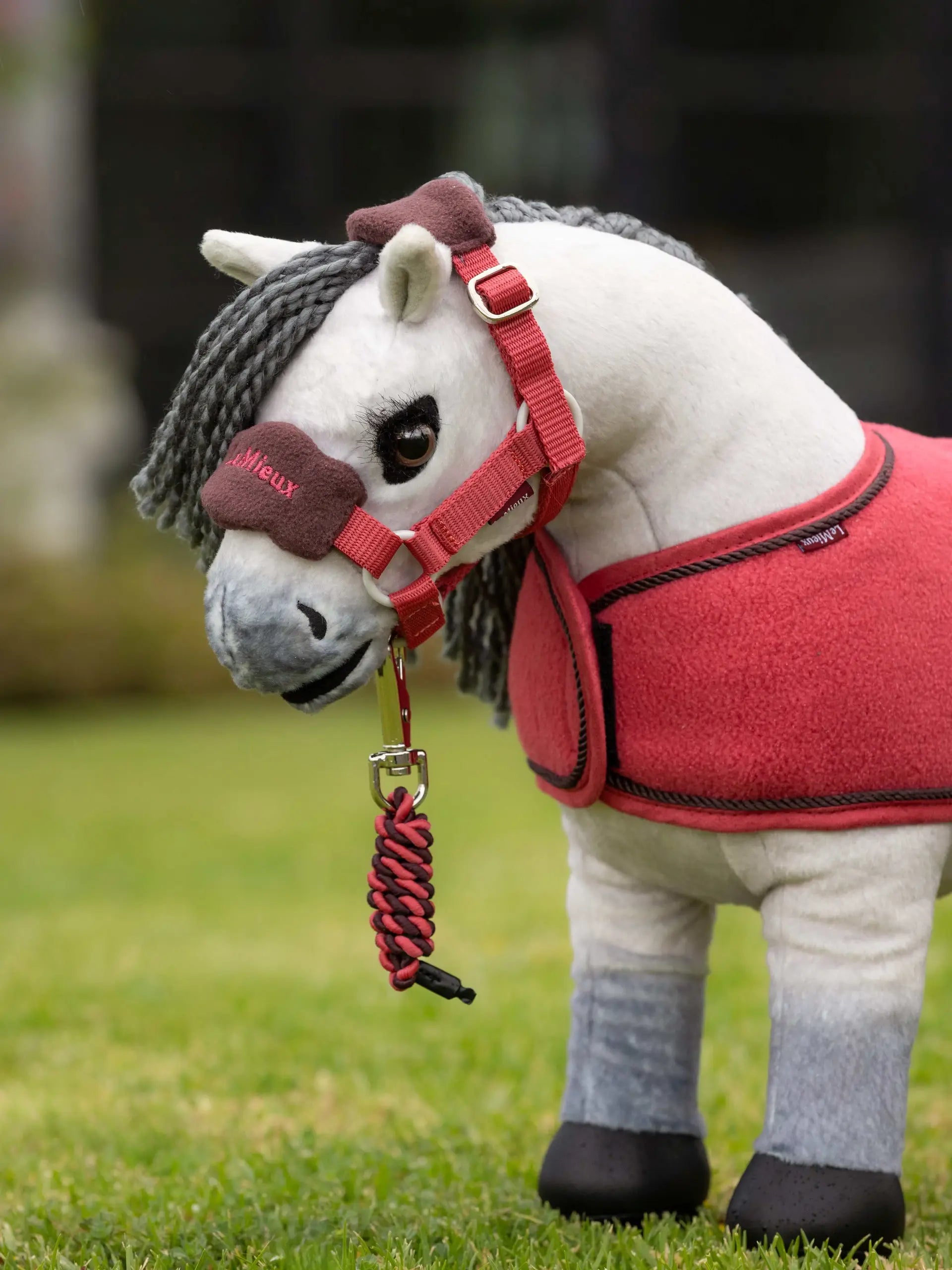 LeMieux Toy Pony Vogue Headcollar & Leadrope Cranberry