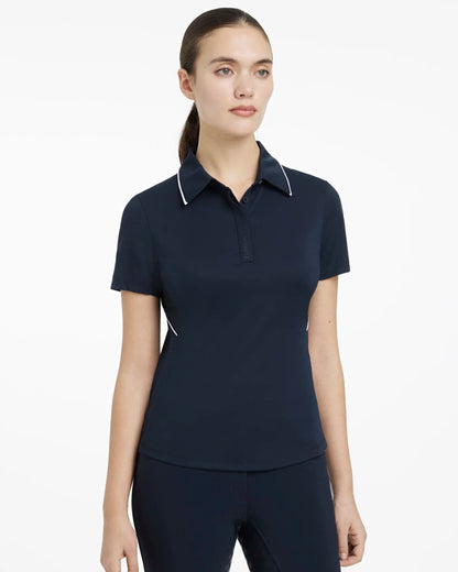 LEMIEUX Venus Performance Polo Navy Blue: Women's equestrian wear by Equiflair Saddlery