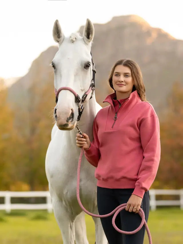 LeMieux Keira Quarter Zip Sweat Cranberry