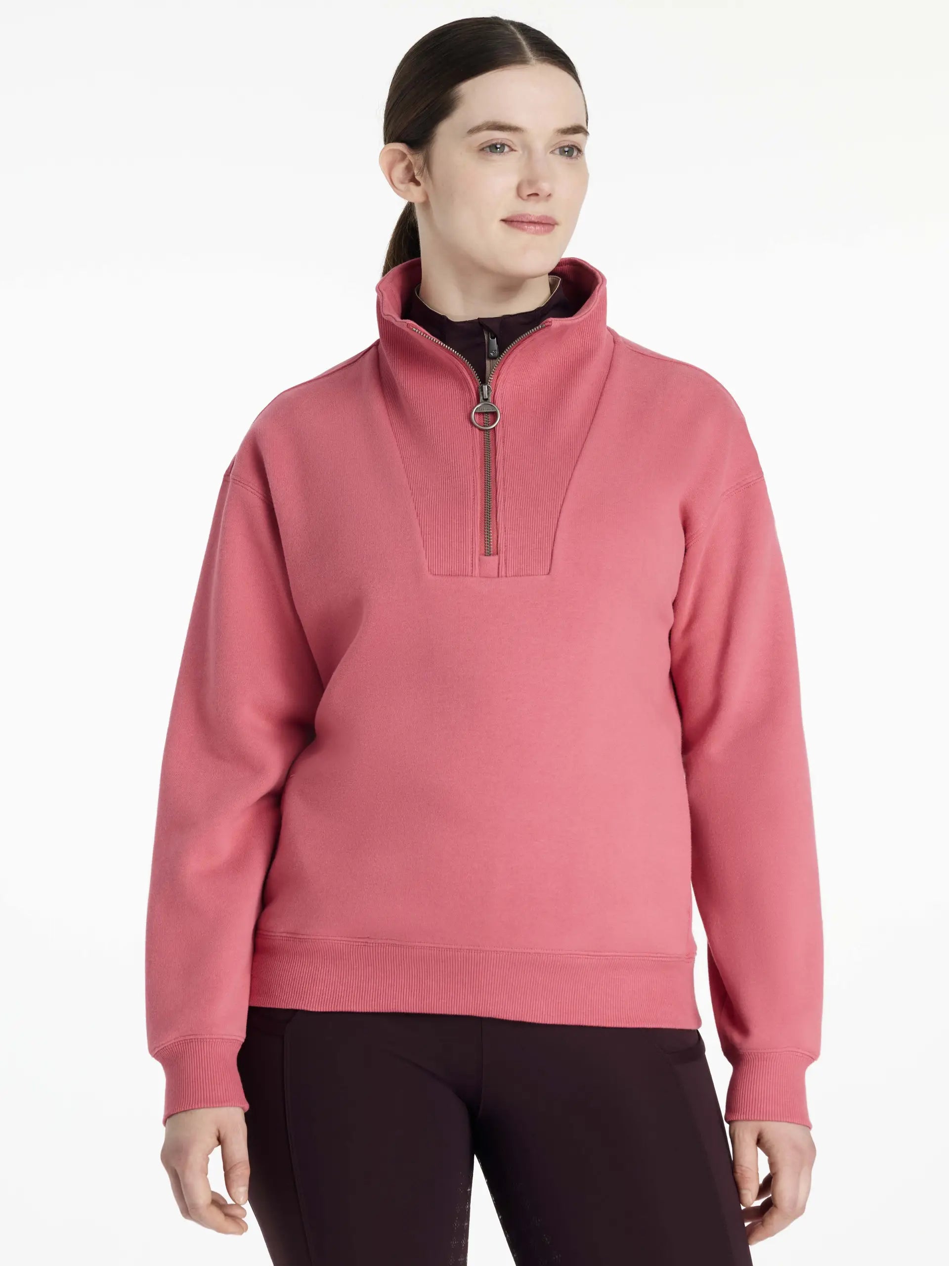 LeMieux Keira Quarter Zip Sweat Cranberry