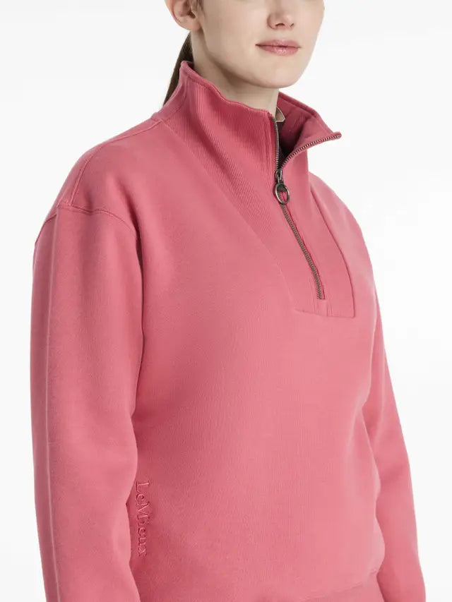 LeMieux Keira Quarter Zip Sweat Cranberry
