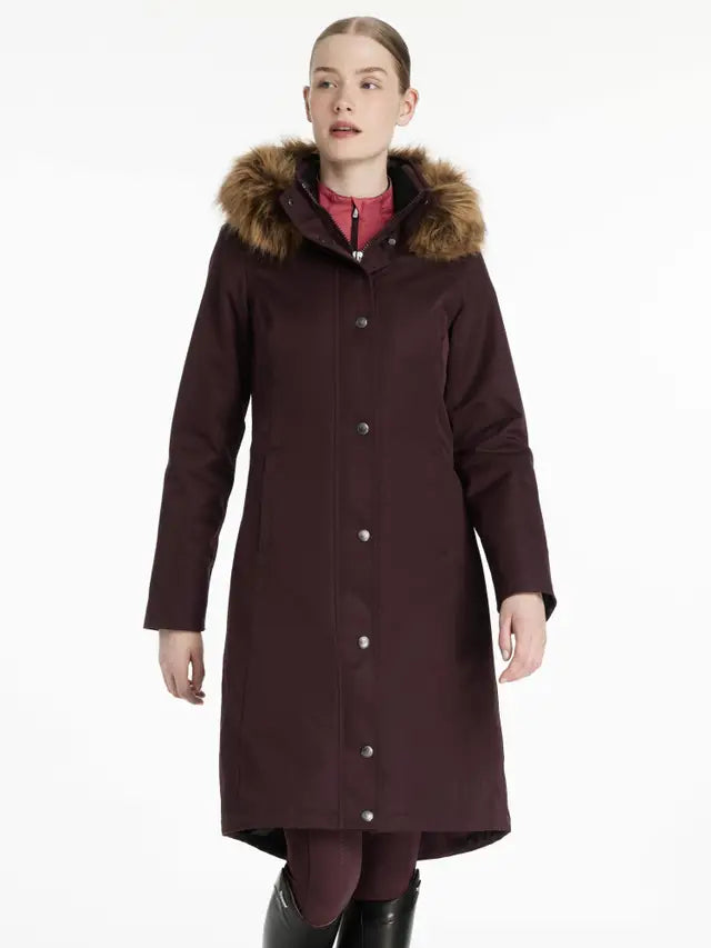 LeMieux Anya Waterproof Riding Coat Damson