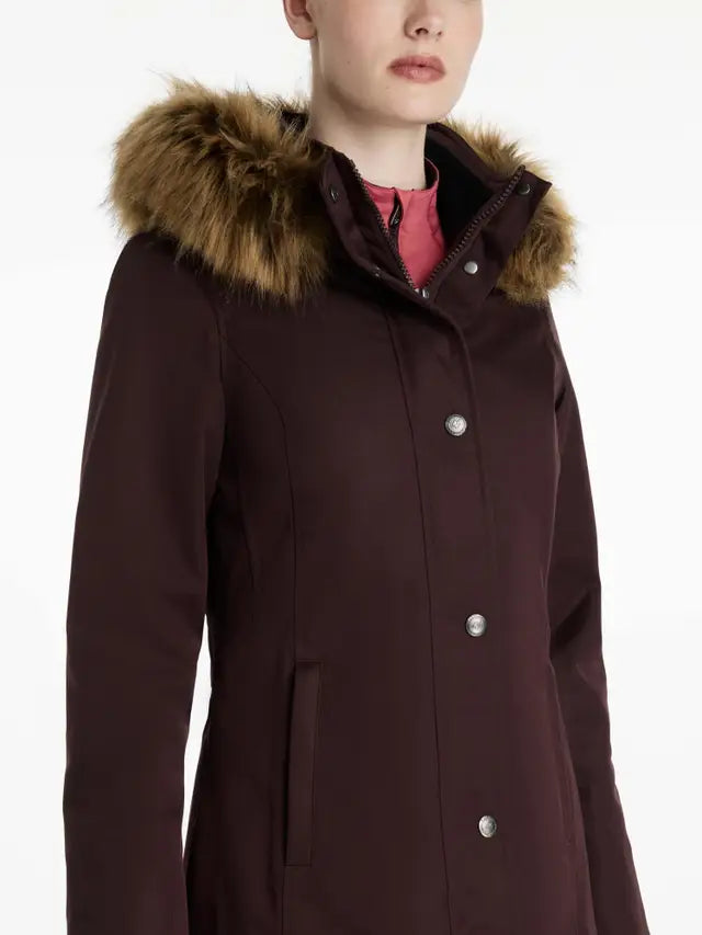 LeMieux Anya Waterproof Riding Coat Damson