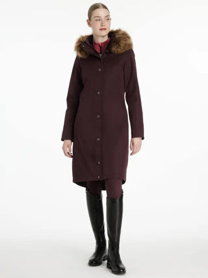 LeMieux Anya Waterproof Riding Coat Damson