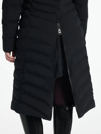 LeMieux Hayley Water Resistant Longline Puffer Coat Black