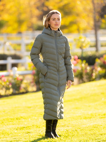 LeMieux Hayley Water Resistant Longline Puffer Coat Rosemary