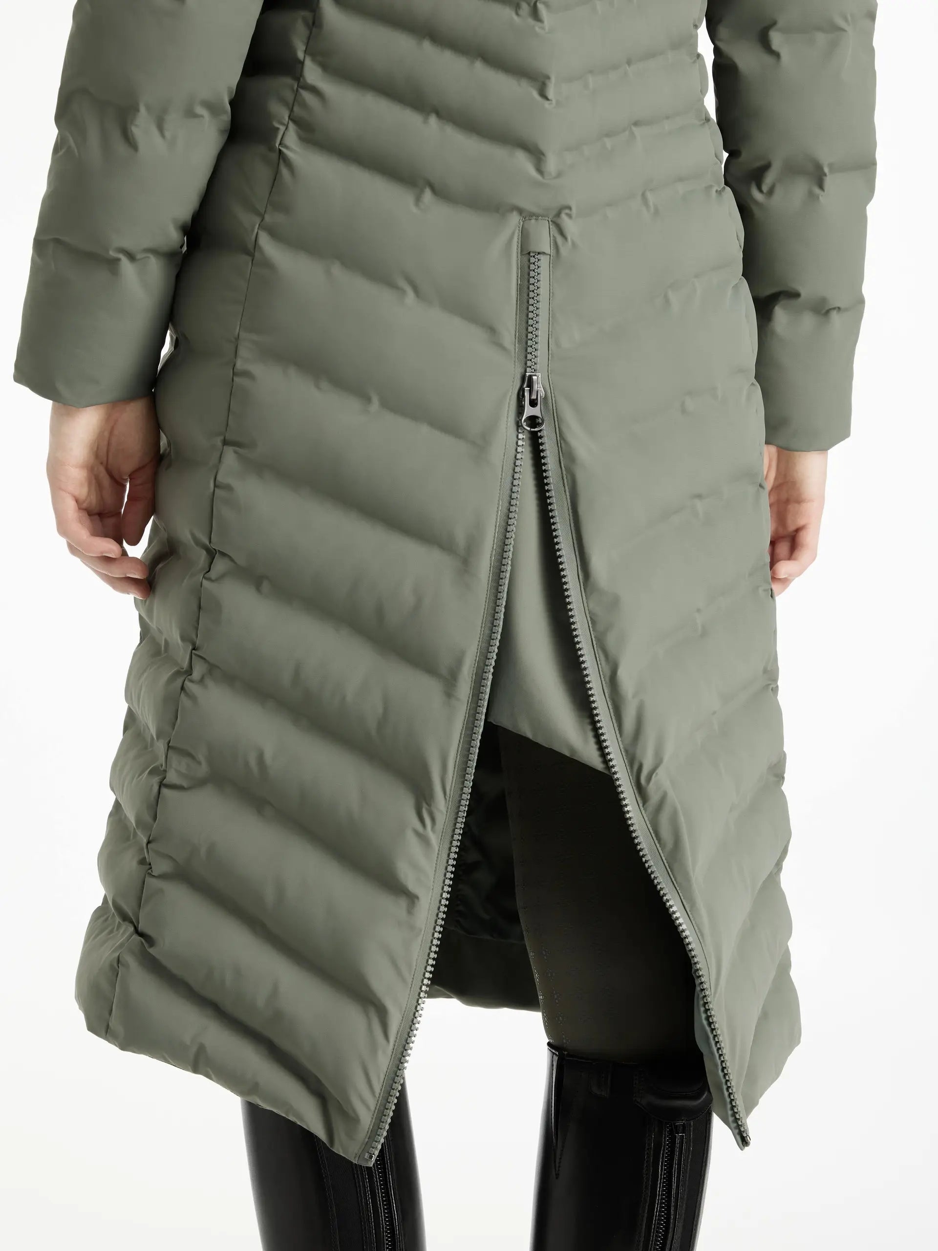 LeMieux Hayley Water Resistant Longline Puffer Coat Rosemary