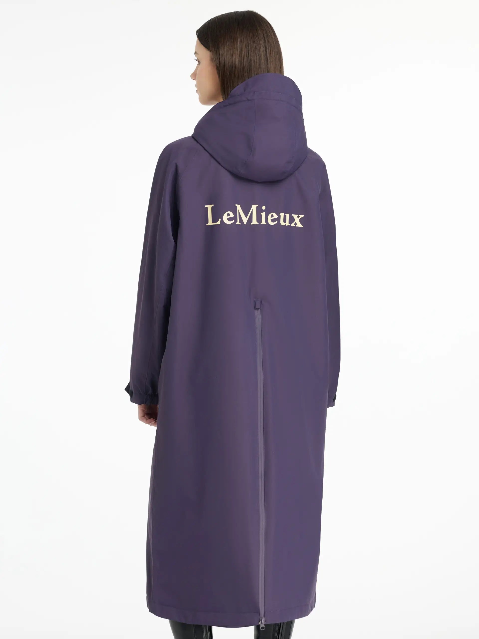 LeMieux Hydroshield Robe Juniper: Waterproof Equestrian Coat for Riding & Changing, Fleece Lined, Oversized