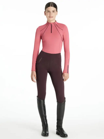 LeMieux Young Rider Mia Mesh Base Layer Cranberry