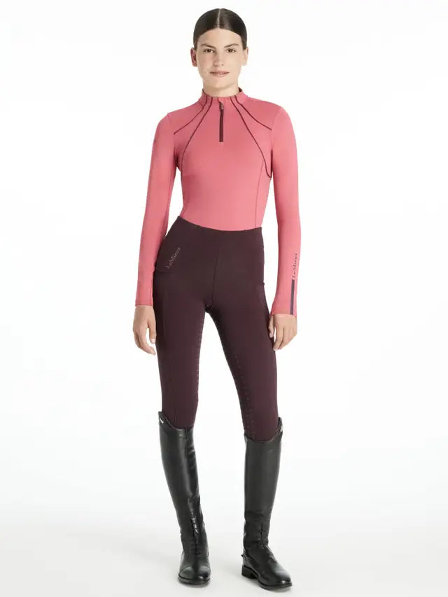 LeMieux Young Rider Mia Mesh Base Layer Cranberry