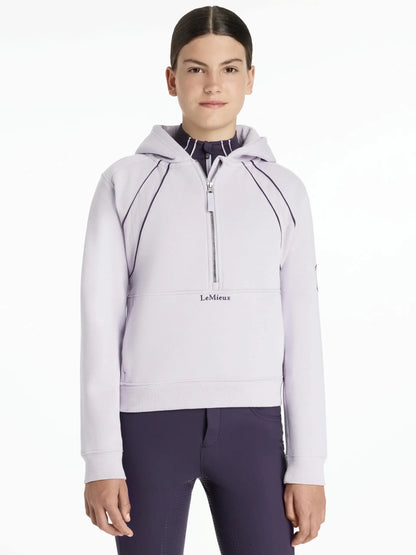 LeMieux Young Rider Hettie Lilac Half Zip Hoodie - Equestrian Apparel - Equiflair