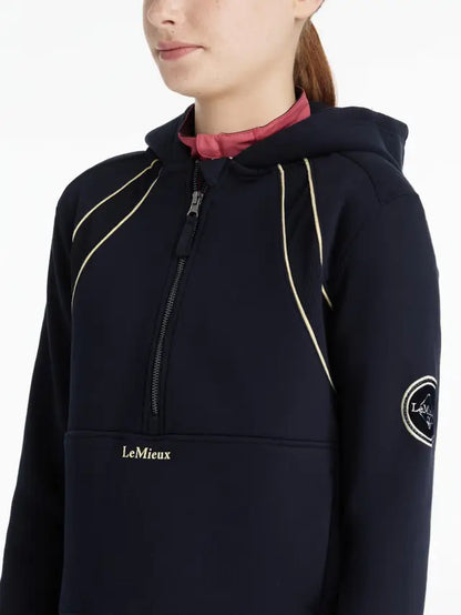 LeMieux Young Rider Hettie Half Zip Hoodie Navy