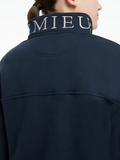 LEMIEUX Young Rider Kate Navy Quarter Zip Sweatshirt: Stylish & Warm Layering for Equestrian Activities