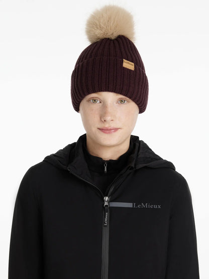 LeMieux Clara Rib Beanie Damson
