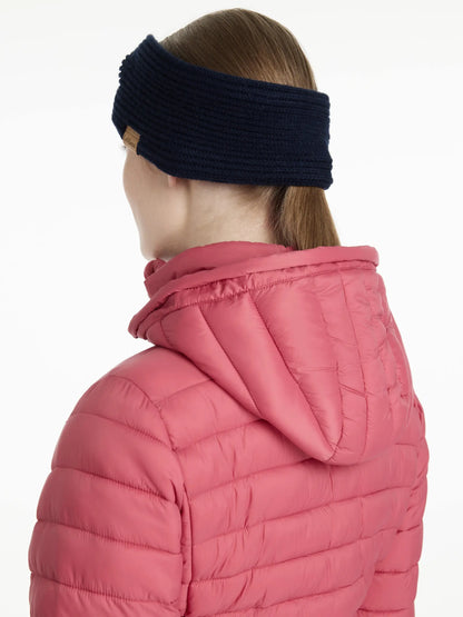 LeMieux Clara Navy Headband: Chunky Rib Knit, Fleece Lined Winter Warmer for Cold Weather - Shop Equiflair