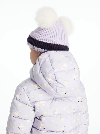 LeMieux Mini Double Pom Beanie Lilac