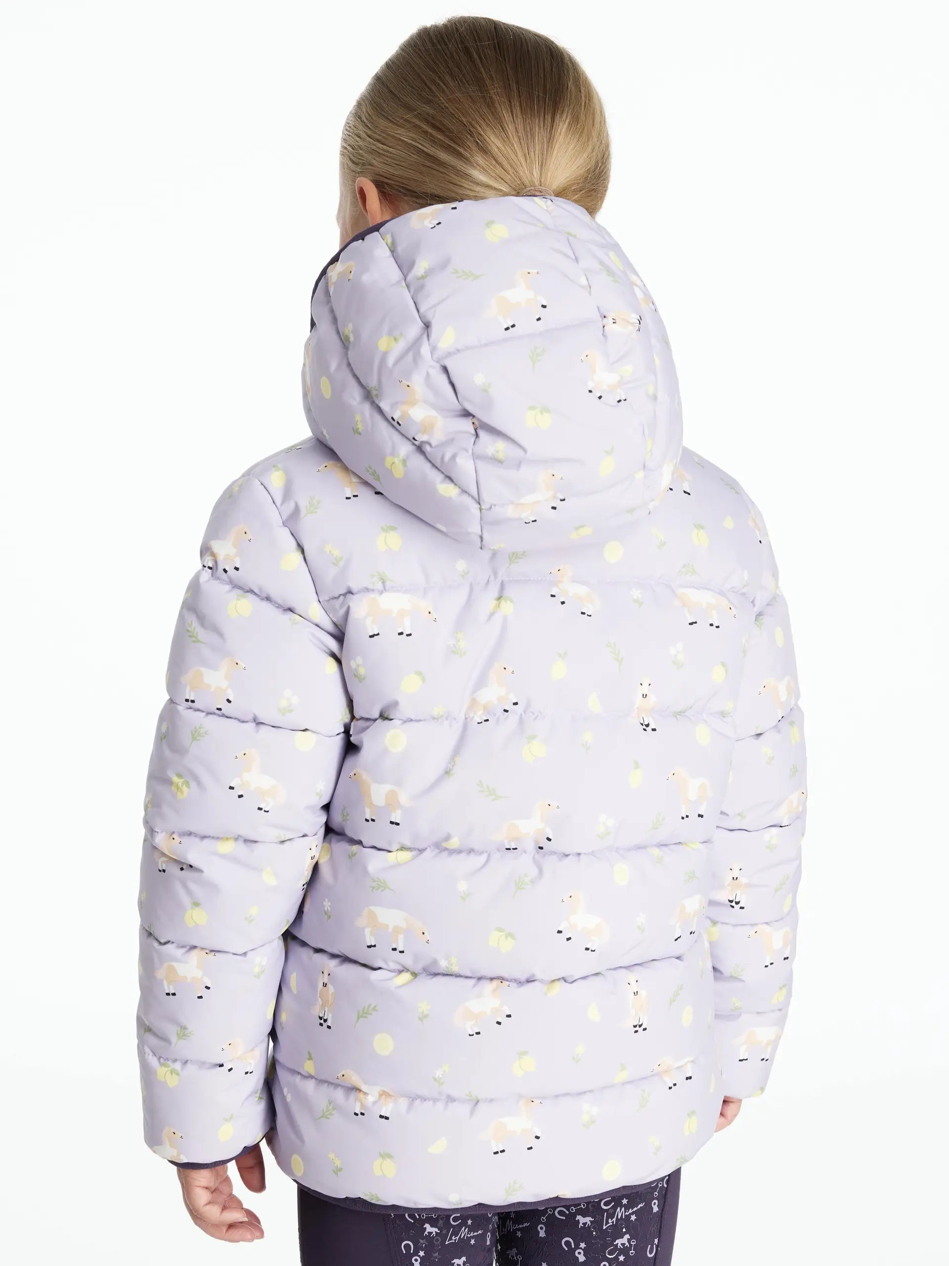 LeMieux Mini Printed Lilo Puffer Jacket Lilac
