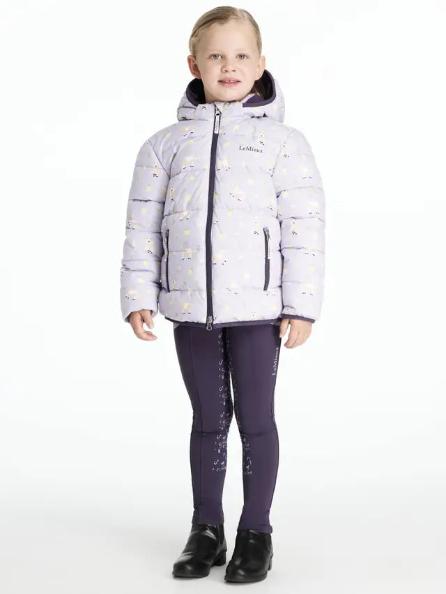 LeMieux Mini Printed Lilo Puffer Jacket Lilac