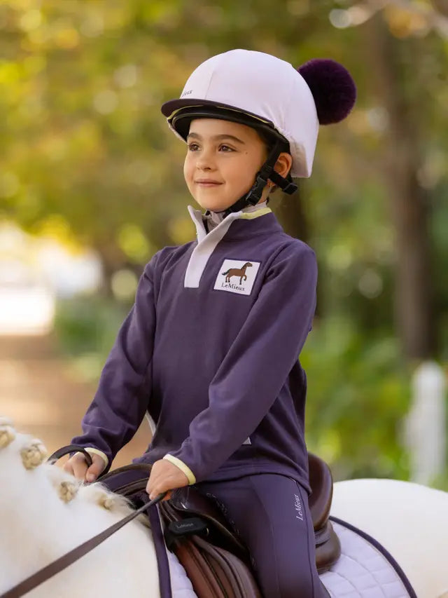 LeMieux Mini Double Pom Hat Silk Lilac