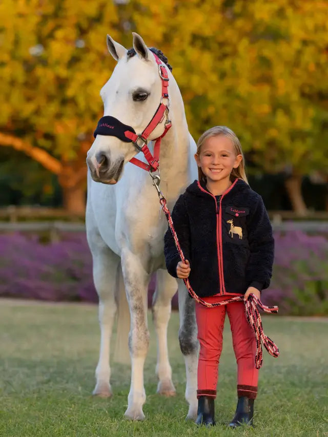 LeMieux Mini Vogue Headcollar & Leadrope Cranberry