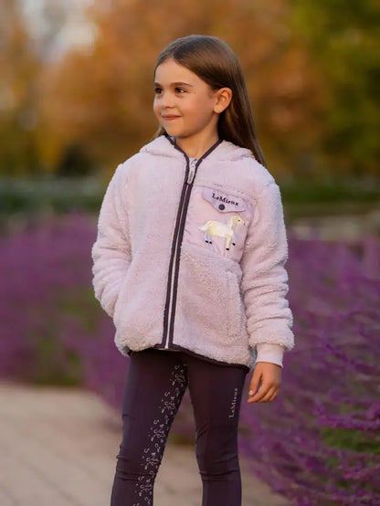 LEMIEUX Mini Teagan Lilac Fleece: Cozy Girls' Horse Riding Jacket from Equiflair