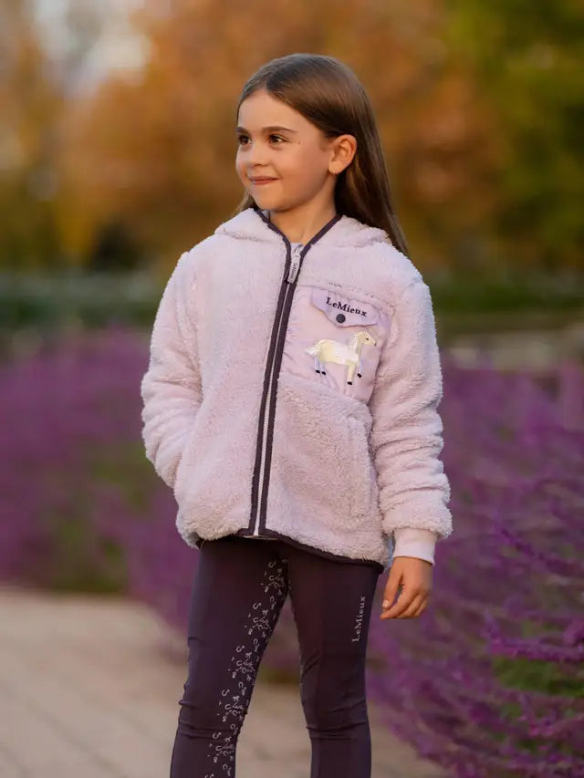 LEMIEUX Mini Teagan Lilac Fleece: Cozy Girls' Horse Riding Jacket from Equiflair
