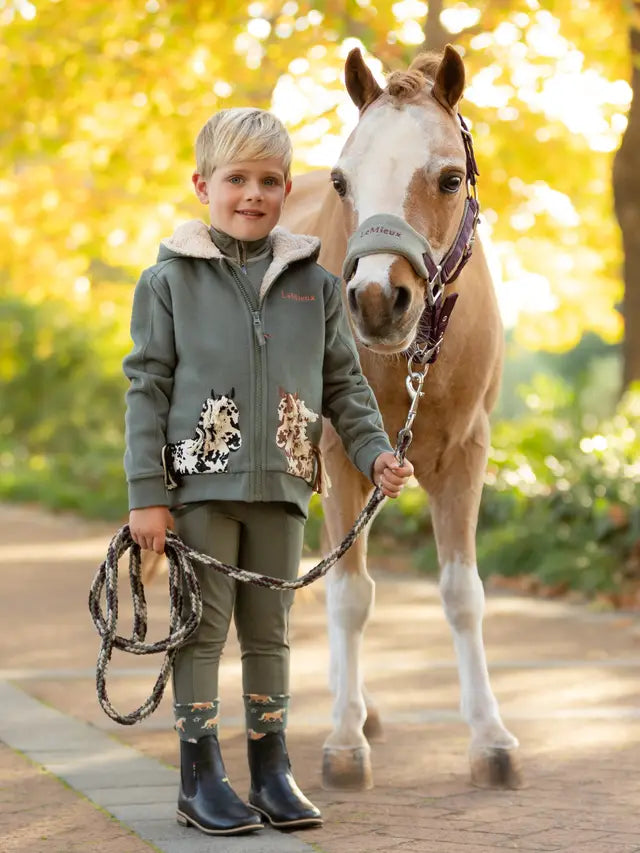 LeMieux Mini Vogue Headcollar & Leadrope Damson