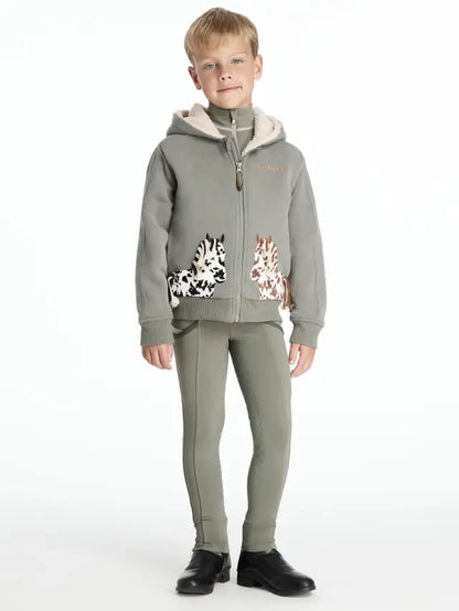 Lemieux Mini Charlie Pony Hoodie Rosemary - Boy in Equiflair Clothing with Ponies
