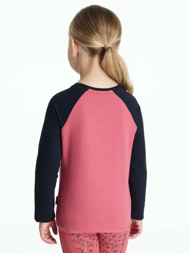 LeMieux Mini Jamie Chancer Long Sleeve Top Cranberry