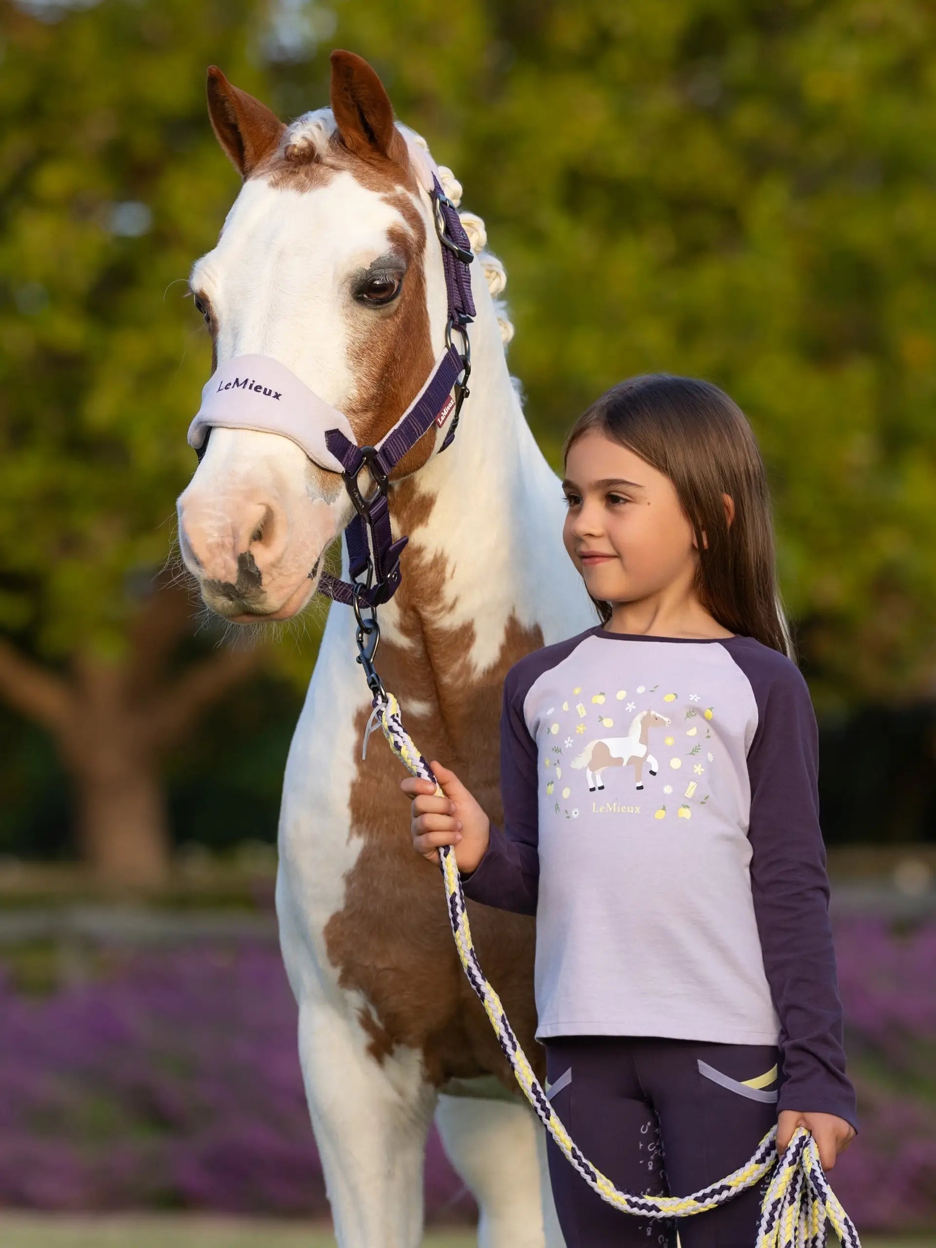 LeMieux Mini Jamie Chancer Long Sleeve Top Lilac