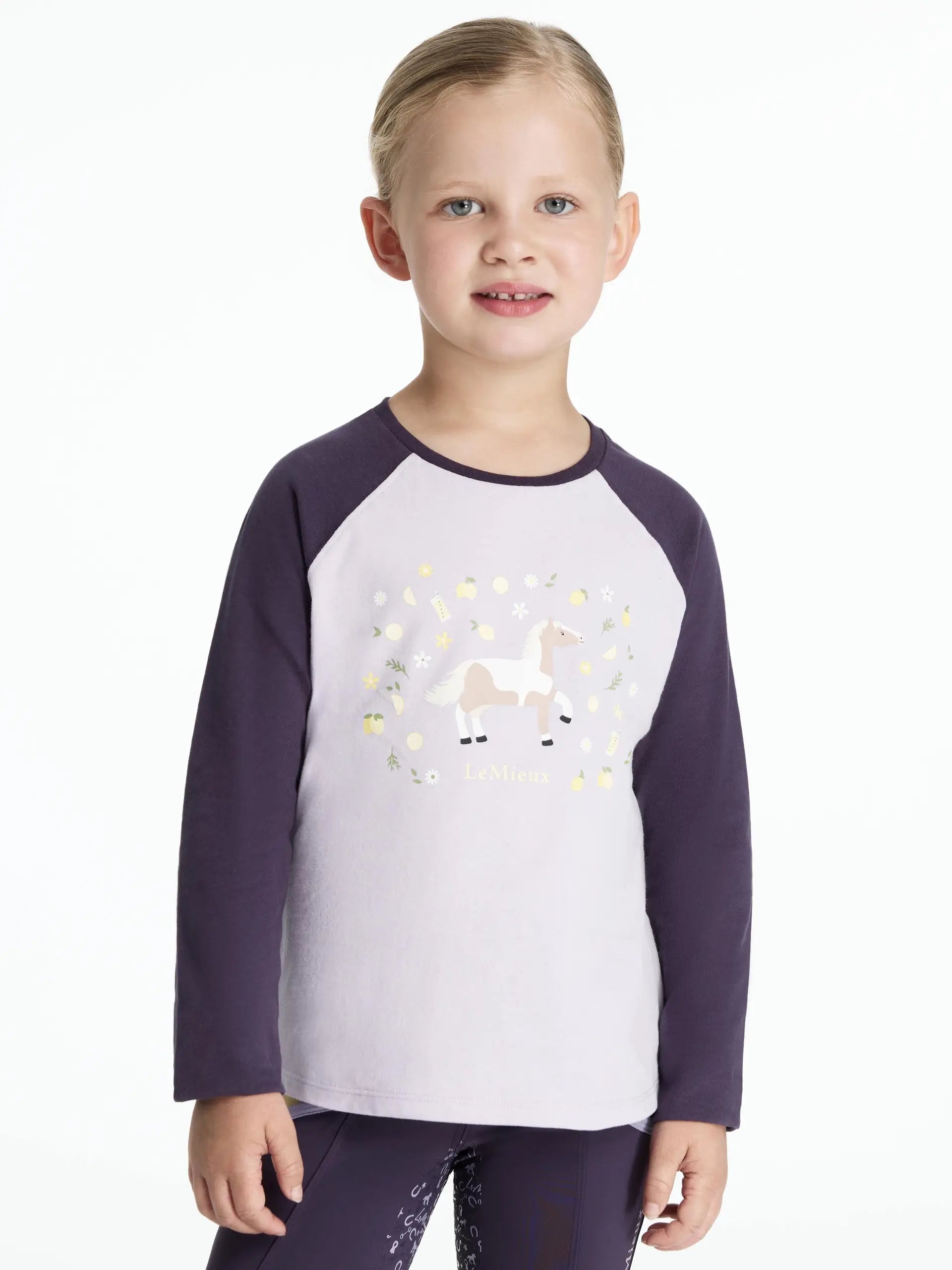 LeMieux Mini Jamie Chancer Long Sleeve Top Lilac