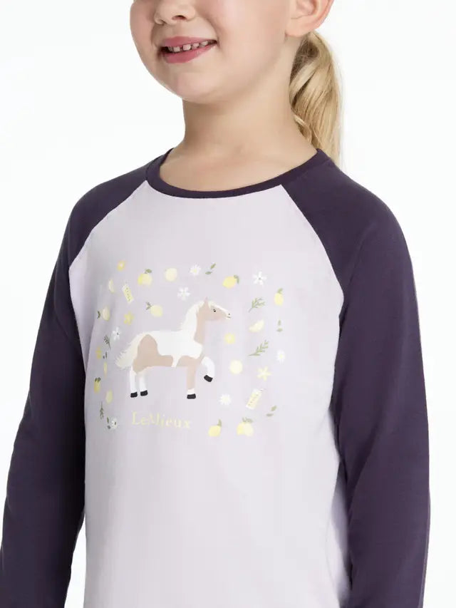 LeMieux Mini Jamie Chancer Long Sleeve Top Lilac