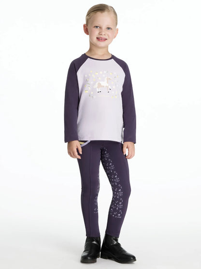 LEMIEUX MINI Jamie Chancer Long Sleeve Top in Lilac for Children | Equestrian Apparel