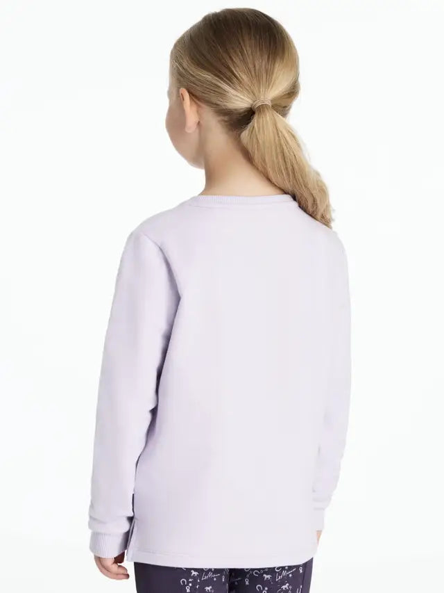LEMIEUX MINI POPPY LILAC Top: Girls Long Sleeve Pony Shirt