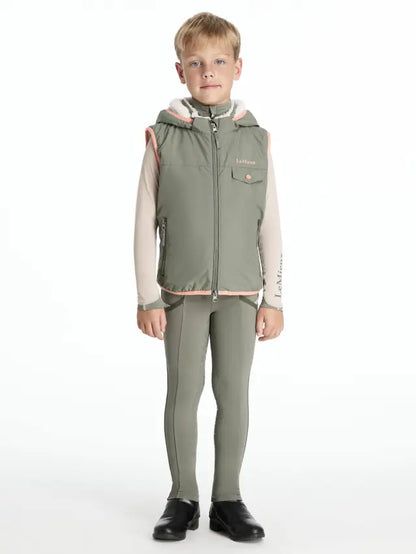 LEMIEUX MINI GEORGE GILET ROSEMARY - Children's Equestrian Outdoor Gilet with Sherpa Fleece Lining - Equiflair