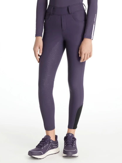 LEMIEUX Young Rider Ella Brushed Breggings - Juniper Riding Pants for Equestrian Comfort & Warmth