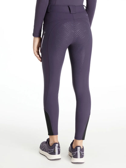 LEMIEUX Young Rider Ella Brushed Breggings in Juniper - Riding Apparel, Equestrian Clothing, Silicone Seat, Winter Warmth