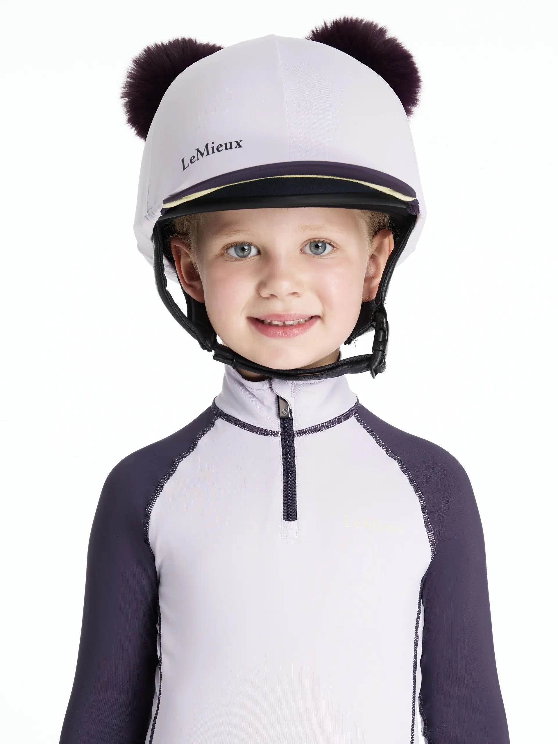 LeMieux Mini Double Pom Hat Silk Lilac