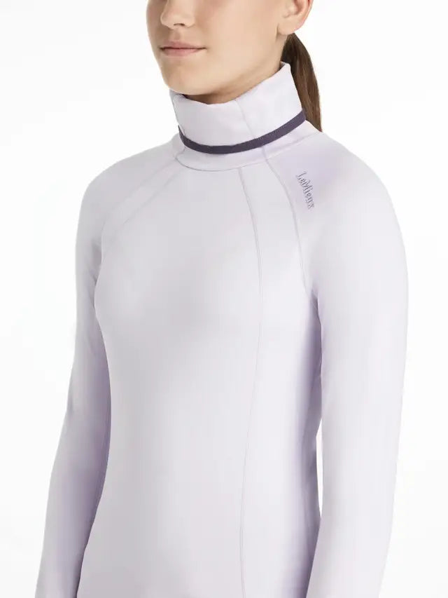 LEMIEUX Young Rider Savannah Snood Base Layer in Lilac: UV Protection, Equestrian Apparel, Youth Riding Top