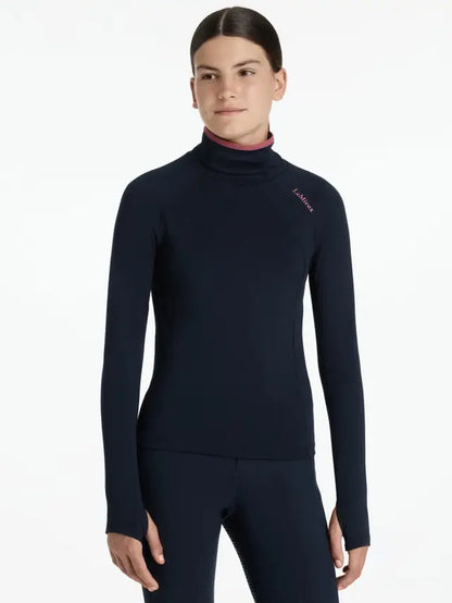 LEMIEUX YOUNG RIDER SAVANNAH SNOOD BASE LAYER NAVY - Equiflair - Riding Apparel, Long Sleeve, Snood, UV Protection