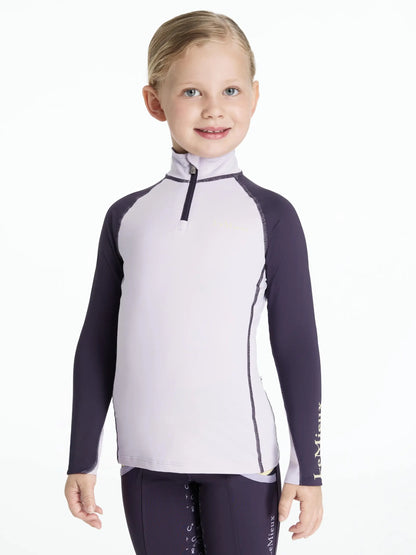 LEMIEUX MINI BASE LAYER LILAC - Girl's Equestrian Riding Shirt - Equiflair