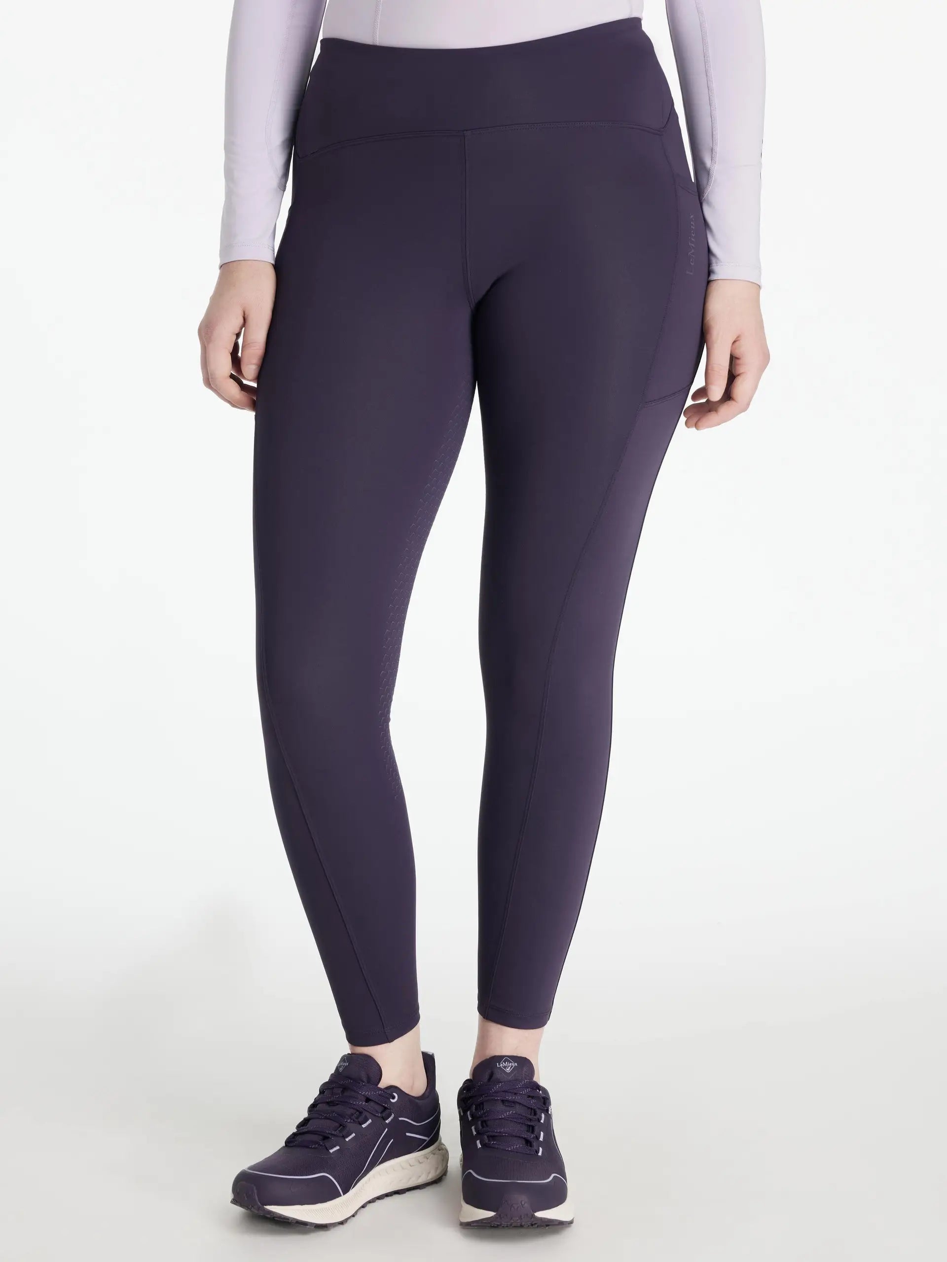 Lemieux Natalie Juniper Riding Leggings: Thermal, High-Waisted, Full Seat Grip Equestrian Apparel for Winter Rides