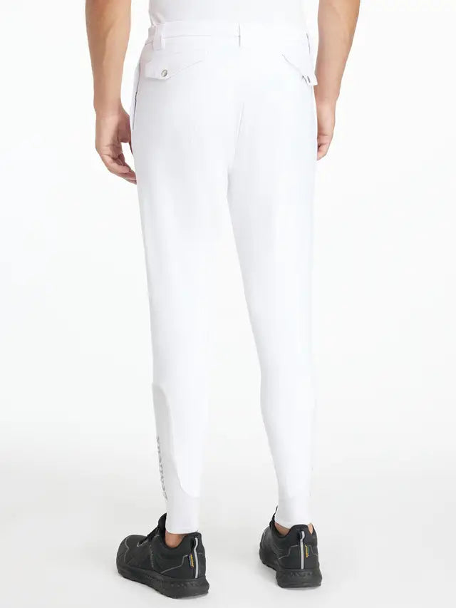 LeMieux Mens Classique Breeches in White from Equiflair - Stylish Equestrian Riding Pants