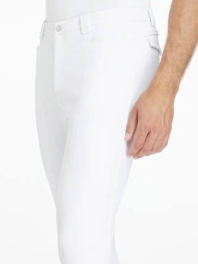 LeMieux Men's White Sports Breeches: Stylish Equestrian Riding Pants for Men