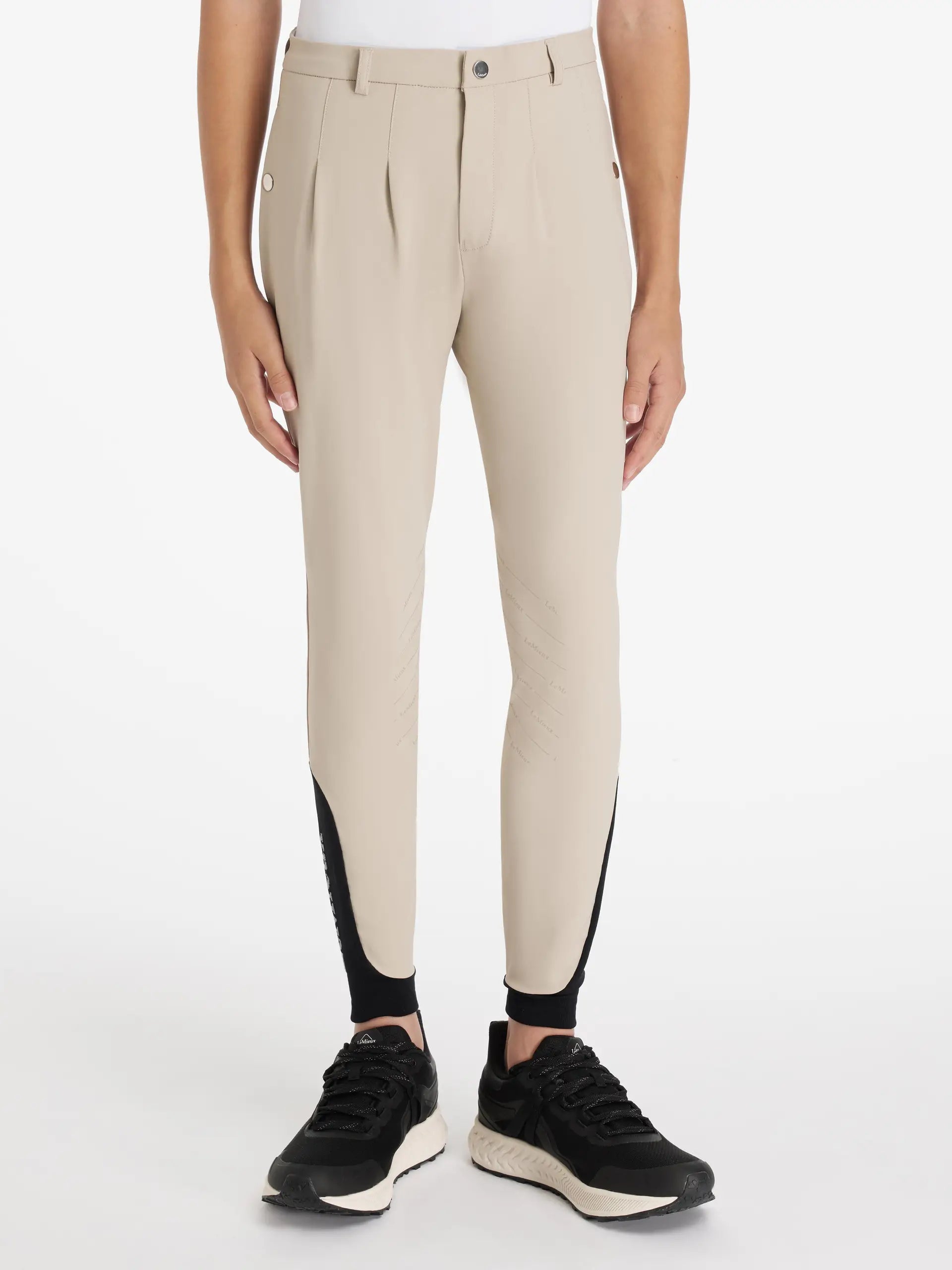LeMieux Young Rider Boys Classique Breeches Beige: Comfortable Riding Pants by Equiflair