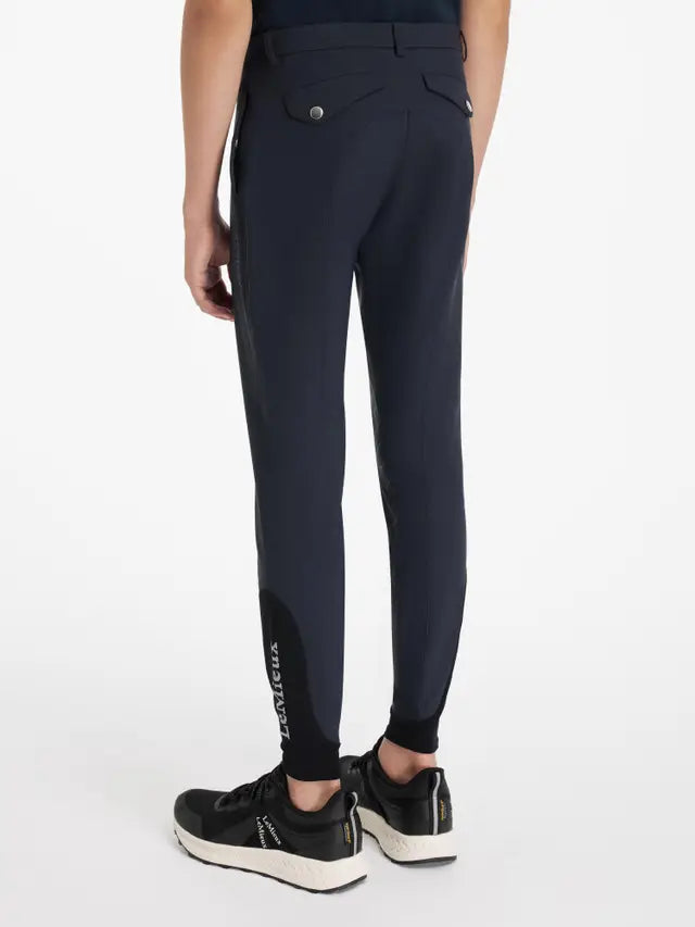 Lemieux Young Rider Boys Classique Breeches Navy - Equestrian Riding Apparel